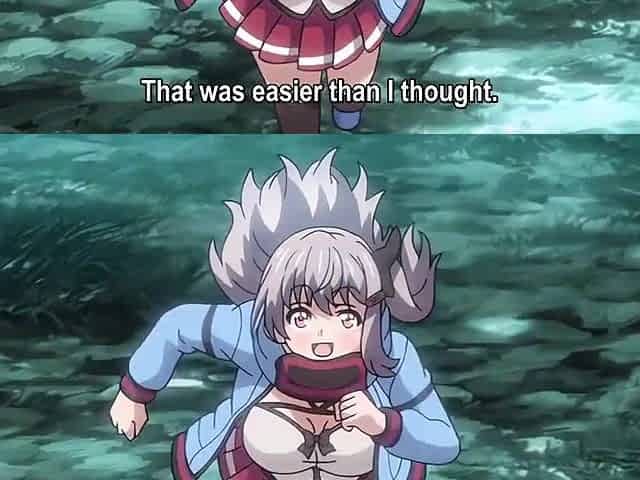 Breasty anime playgirl banged by monster