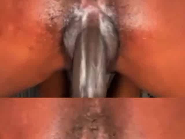 This black woman loves to dilate her asshole with a black cock.