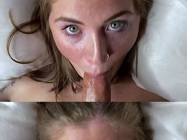 Hot amateur teen blowjob and facial HD video