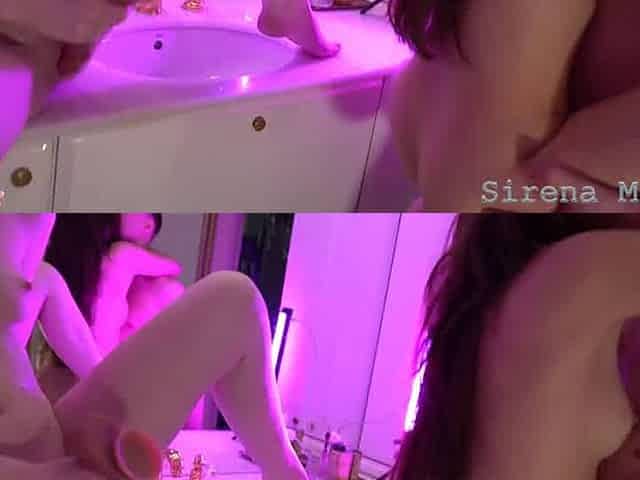 Fuck neighbor's eyes out with a meaty lollipop in the shower, surprise her bf with a fake penis - XXX!