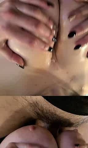 Pov handjob and blowjob with a brunette fox
