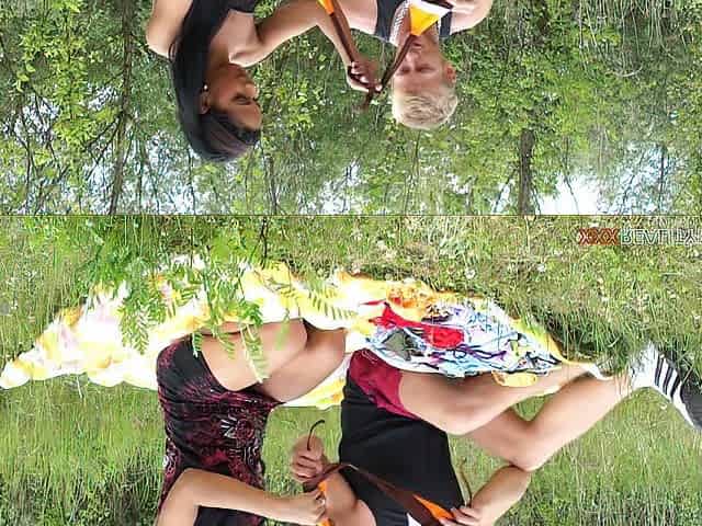 Outdoor affair with hawt babe Isabella Chrystin