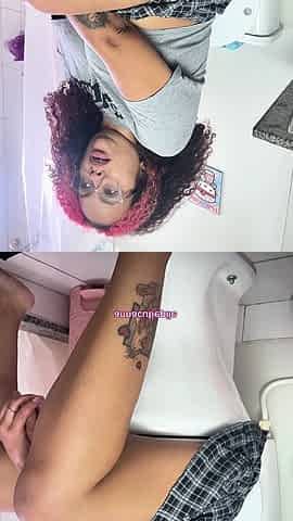 Desperation Fart Explosion and Toilet Farts Chubby Latina