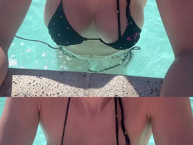Bikini European mother I'd like to fuck Artemisia Love outside