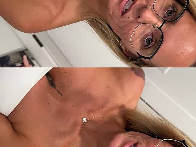 Fit Chick With Glasses Swallows In The Kitchen So Fast - Mandy FoXXX - Bradley C XXX