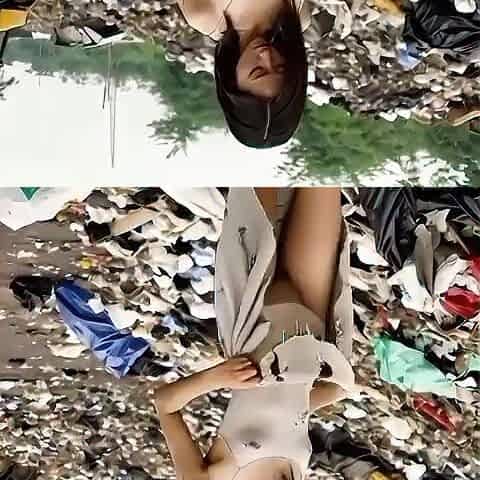 Chapter 1. The slender youthful Oriental cutie from the rubbish dump, bangs for a bit of rice. AI-generated