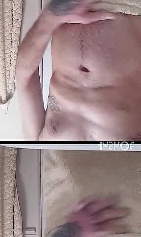 Just out shower wanking my rod with two hands