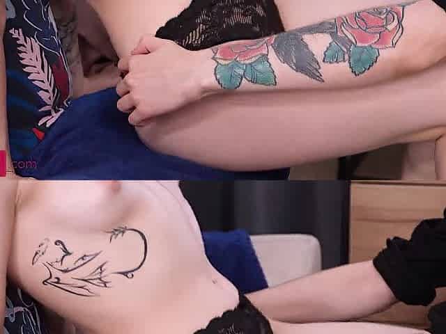 Ebony-haired lassie has her welcoming holes nailed by BF
