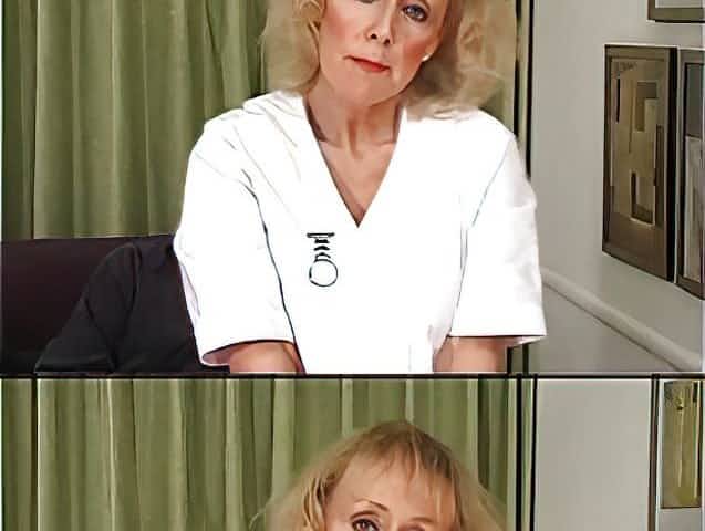 Skinny Blonde Granny Gets Creampie and Facial