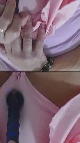Orgasm Moaning with Dirty Talk Dildo Fucking in Knee High Socks & Close up POV