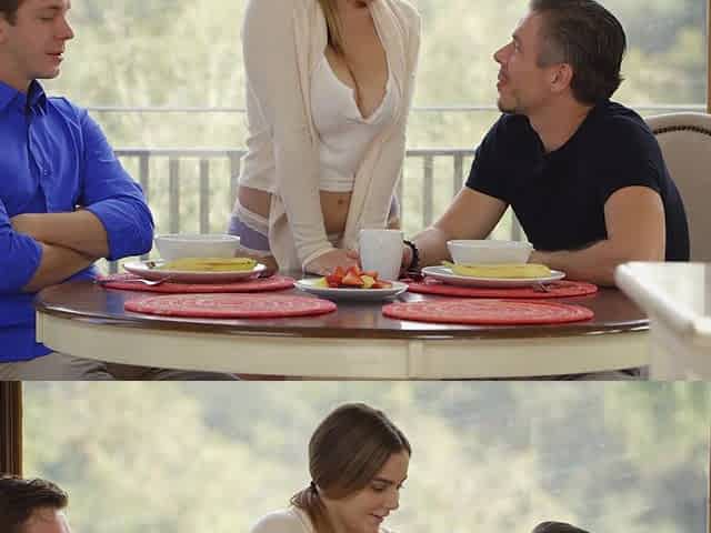 Natasha Nice seduced Markus Dupree and Mick Blue for a threesome