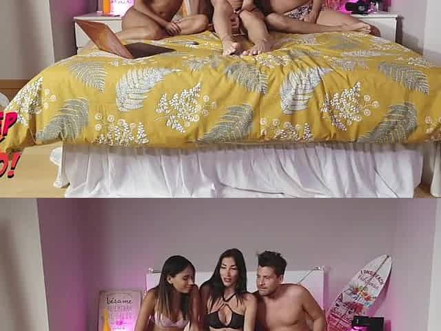 REAL PAIR TEASE CLEA GAULTIER TO DO A SEX TAPE THREE-SOME! /1ST PART