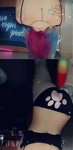 Smokin' During the time that Twerking & Shaking Booty With Booty Plug Tail
