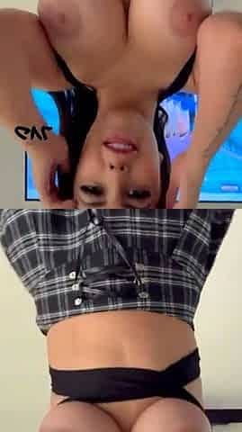 Big assed busty tit fuck and blowjob from curvy stunner
