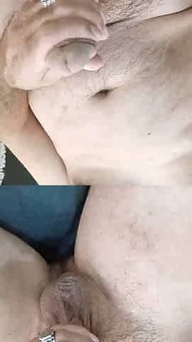 Playing with my dick for you