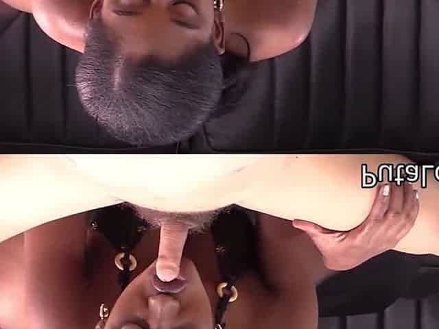 PutaLocura - Sexy blow job with a lot of saliva from the large-butt ebony hotty Boni Brown