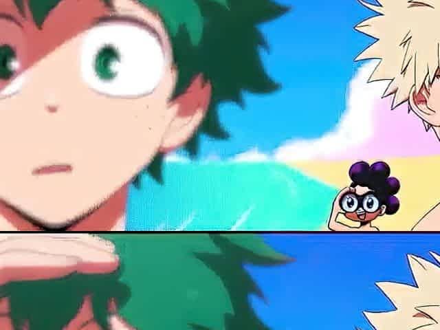 My anime academia summer school animation