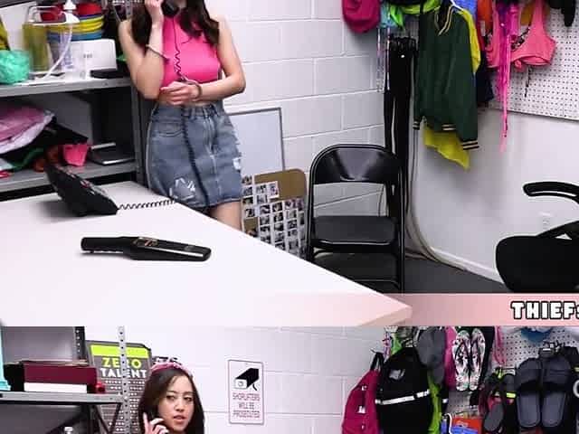 Cute Asian Shoplifter Caught And Fucked