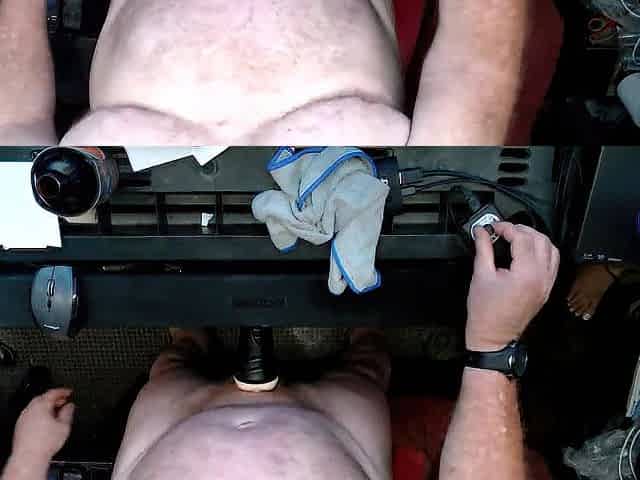 Screwing My Kissbright Banging Machine With Hunk Attachment