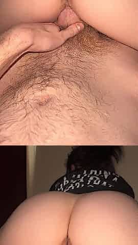 Riding daddies large penis