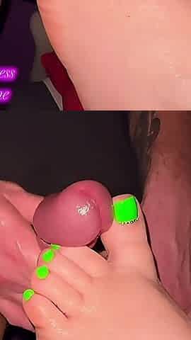 Close up Sexy Foot and Toes