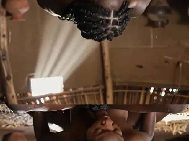 Afro older woman banging with his neighbour from the village when his spouse goes to work ( AI GENERATED )