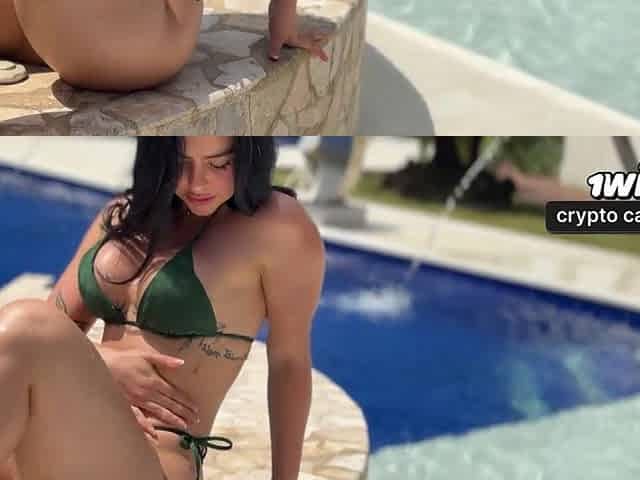 Poolside Excitement in Bikini