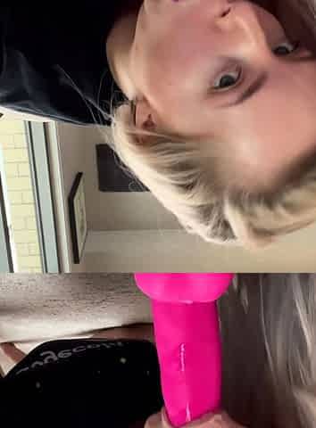 Amateur brunette chick toying her ass and pussy on webcam