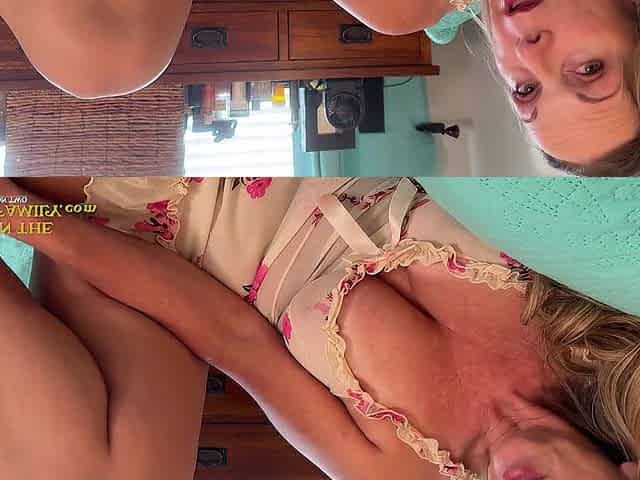 StepMom Gets Lascivious Watching Porn Can't Resist Juniors Bulge