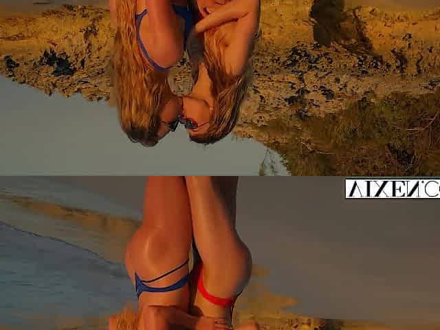 Vixen Breathtaking Golden-haired Besties Have Steamy Lesbo Vacation