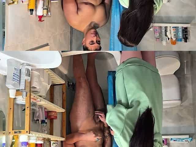 Busty Stepmother Surprises Stepson In The Shower