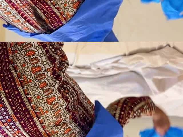 Big Ass Hot Maid Stuck Under Bed!