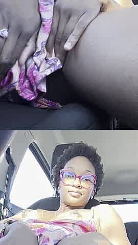Ava V. Marie Creams in Car @avavmarie20 IG