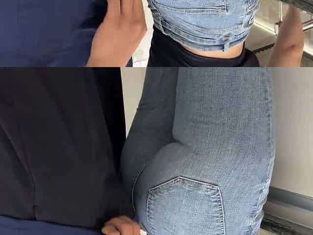 jeans large booty taking a ejaculation