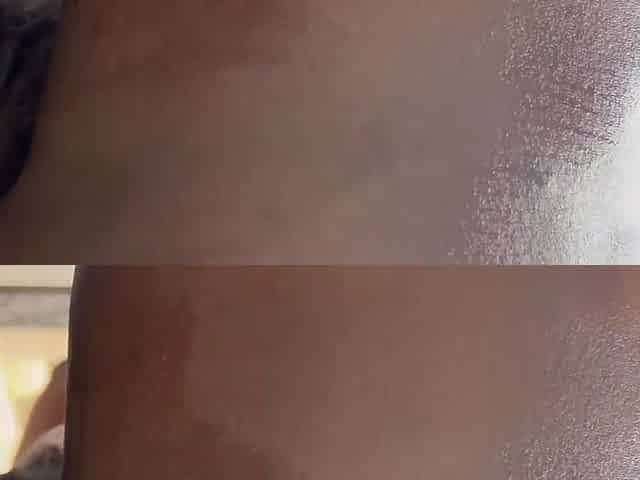Ebony butt clenching shares sensual fetish close up passion