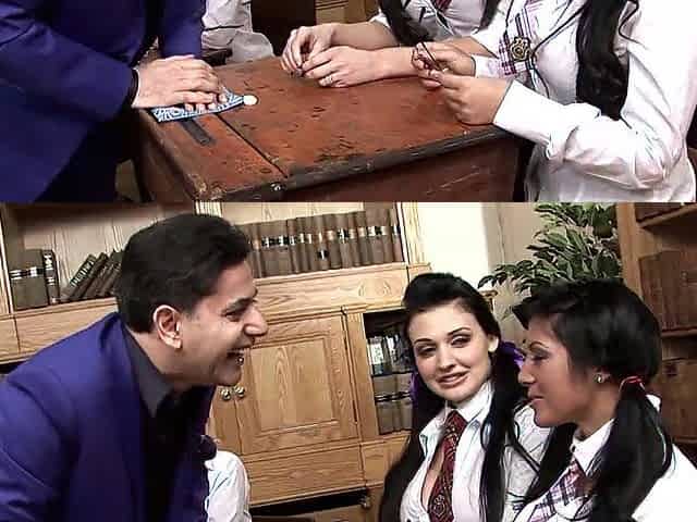 Lesbians Aletta Ocean And Amanda Bleack Fuck After Their College Lit Class