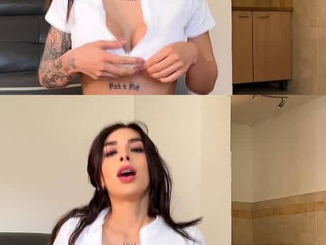 UNCONTROLABLE SQUIRT while riding dildo
