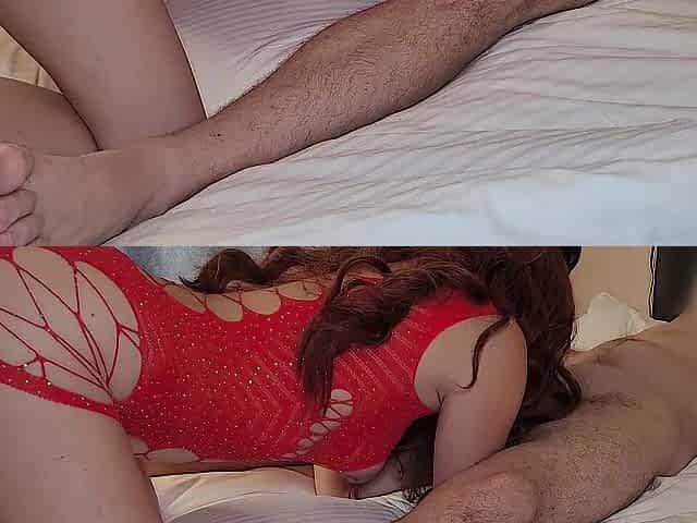 hawt wife takes a load from her lover in a hotel