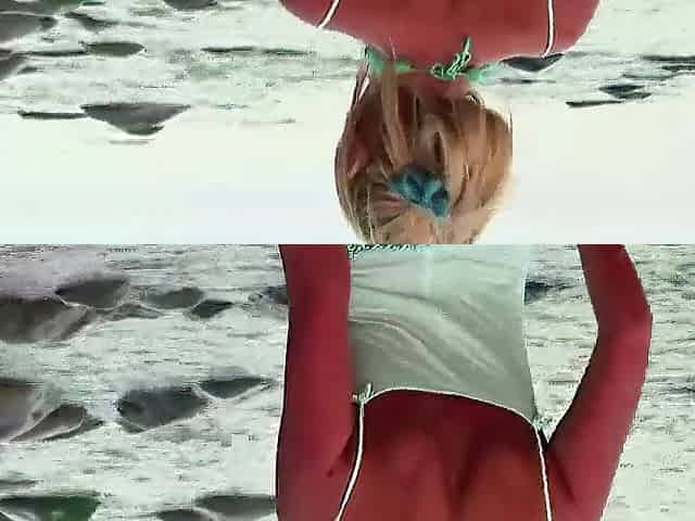 18yo Blond Carmen H Masturbates Her Enjoyable Pussy At the Beach!