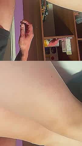 Real Amateur Homemade Handjob Cumshot Sexy Flip Flop Feet