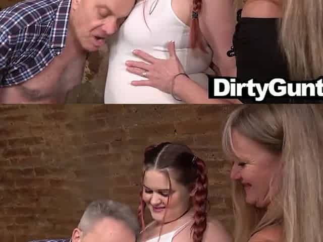 Grandpa Enjoying Fat Pussy with his Wife