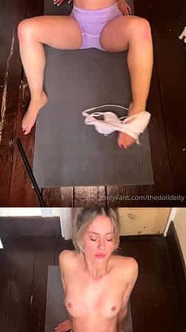 Amazing blonde german webcam milf high heel masturbation