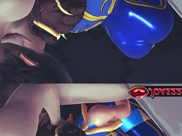 Chun Li Street Fighter 6 Blowjob - Sexy Cosplay Anime Girl Sucks Big Cock Deepthroat with Facial Cumshot and Gets POV Titfuck