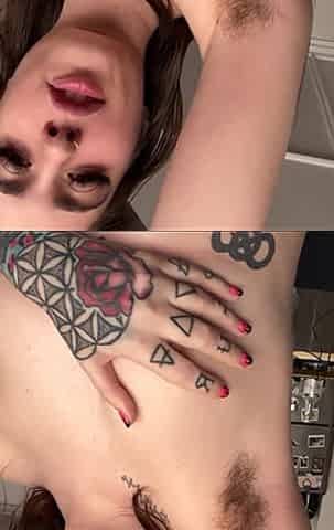 Sniffing My Sexy Hairy Armpits