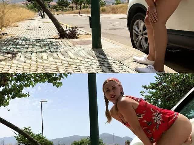Ivy Roses - Riding Lamp Post in Public Street