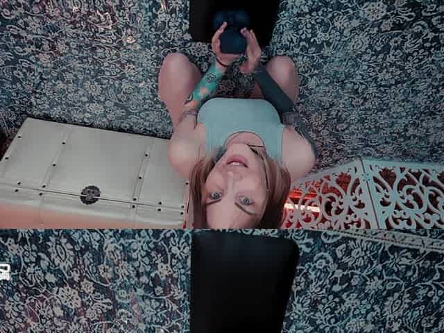 Girl Next Door Riding a Monster Dildo
