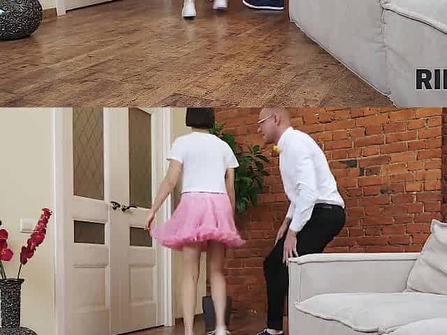 RIM4K. Breathtaking student sweetheart takes part into pair's ass drilling experiment