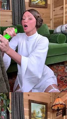 Sara Underwood Princess Leia Green Dildo Blowjob Onlyfans