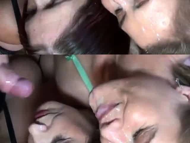 Unending Ejaculation on a Mature Beauty's Countenance