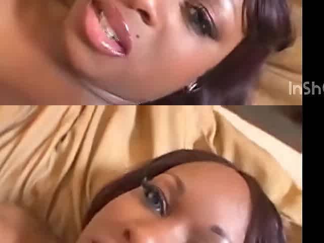 Cum on progressively larger Black Breasts